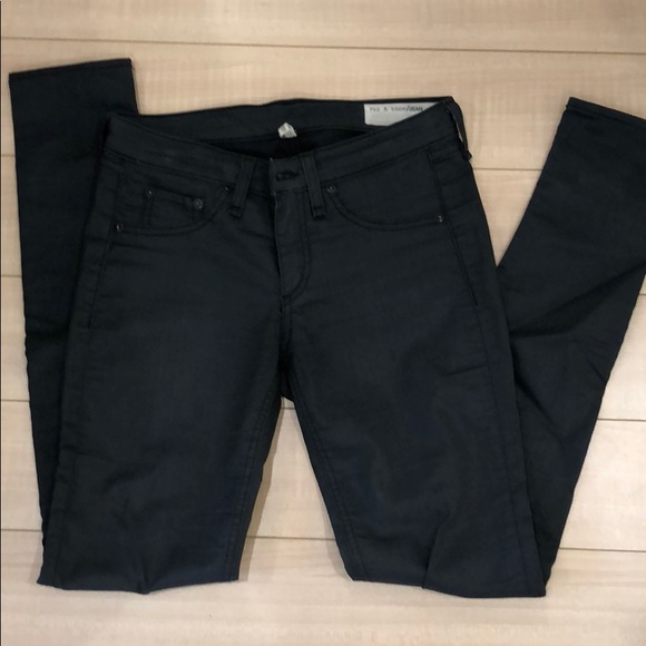 Rag & Bone Grey Black Shoreditch Jeans - Picture 3 of 6